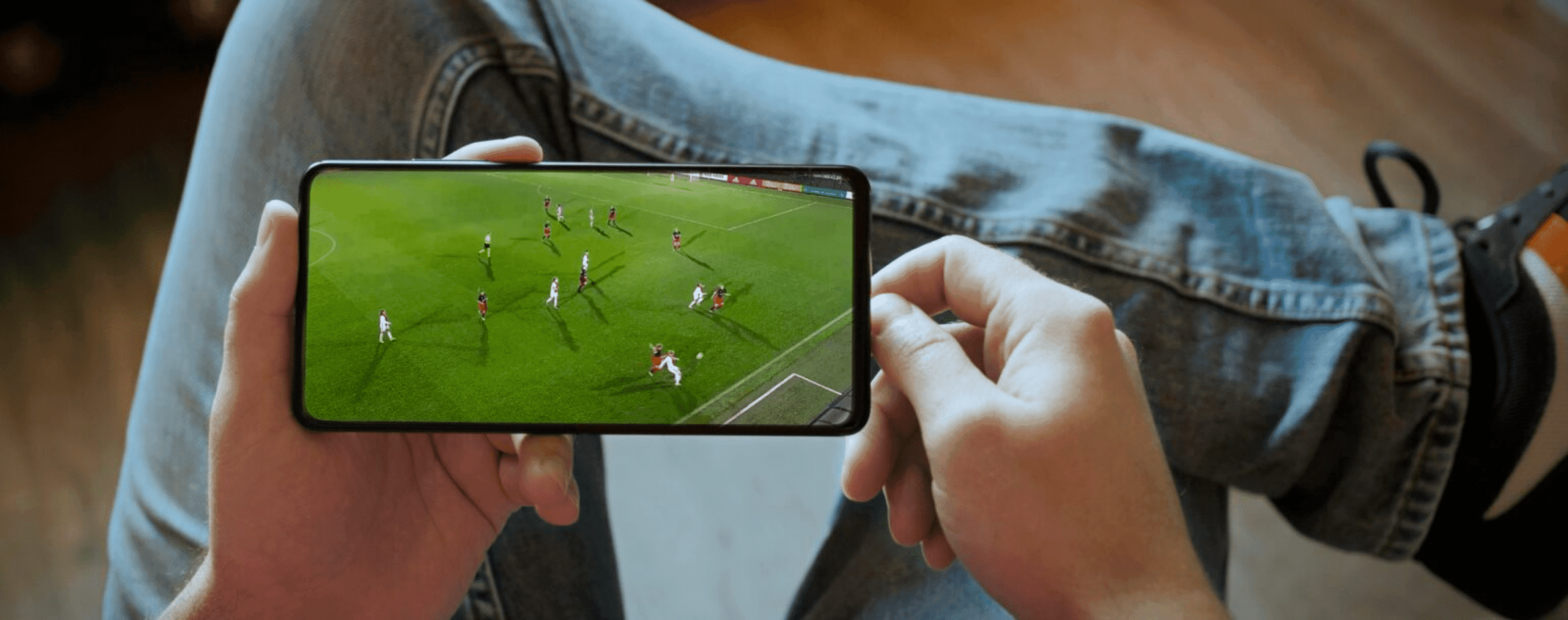 Football match on Iphone