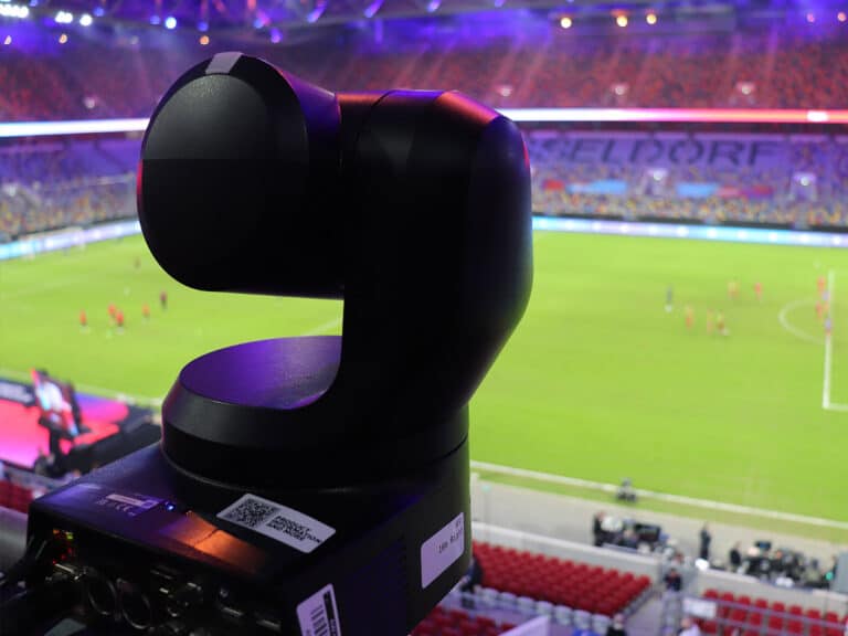 Offside camera in action.