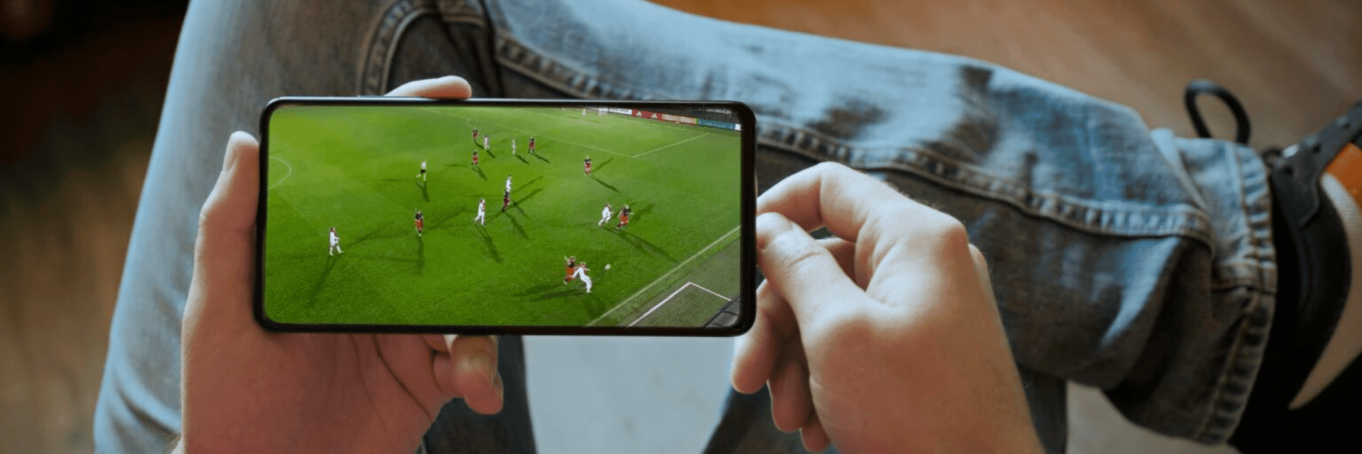 Football match on Iphone